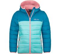 Trollkids - Girl's Eikefjord Jacket - Kunstfaserjacke, Gr. 116, türkis/blau (AquaHaze/HarborBlue/PeonyRose)