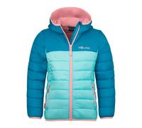 Trollkids - Girl's Eikefjord Jacket - Kunstfaserjacke, Gr. 110, türkis/blau (AquaHaze/HarborBlue/PeonyRose)