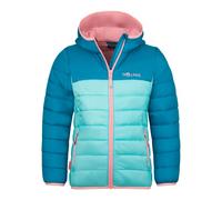 Trollkids - Girl's Eikefjord Jacket - Kunstfaserjacke, Gr. 98, türkis/blau (AquaHaze/HarborBlue/PeonyRose)