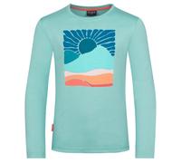 Trollkids Girls Falketind Longsleeve aqua haze - Größe 116 Kinder