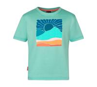 Trollkids - Girl's Falketind T - T-Shirt, Gr. 140, türkis (AquaHaze)