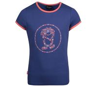 Trollkids - Girl's Flower Troll T - T-Shirt, Gr. 104, blau (DarkPurple/CoralRose)