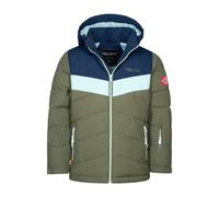 Trollkids - Girl's Gryllefjord Jacket - Winterjacke, Gr. 104, oliv (Navy/DuskyOlive/FrostyMint)