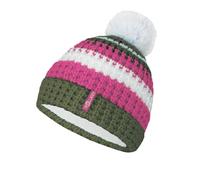 Trollkids Girls Hallingdal Bobble Cap 54, Dusky Olive/Light Magenta