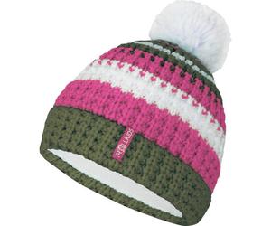 TROLLKIDS Girls Hallingdal Bobble Cap (947) 54 dusky olive/light magenta