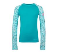 Trollkids Girls Haukland Shirt dark turqouise/lagoon blue - Größe 128 Kinder