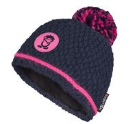 Trollkids Kinder Girls Hemsedal Bobble Mütze (Größe CM 48-52, navy-magenta)