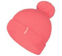 Trollkids - Girl's Holmenkollen Bobble Cap - Mütze, Gr. M-L 52-56 cm - 6-12 Years, rot (CoralPink)