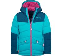 Trollkids Mädchen Winterjacke Narvik, Dunkeltürkis/Madeirablau/Helle Beere, Größe 140