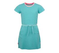 Trollkids - Girl's Noresund Dress - Kleid, Gr. 104, türkis (AquaHaze/HarborBlue/PeonyRose)