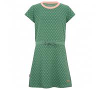 Trollkids - Girl's Noresund Dress - Kleid, Gr. 134, grün (LeafGreen/Dahlia)