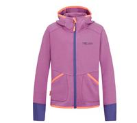 Trollkids - Girl's Saltfjord Jacket - Sweat- & Trainingsjacke, Gr. 98, rosa (MallowPink/Papaya/VioletBlue)