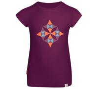 Trollkids - Girl's Sandefjord T - Merinoshirt, Gr. 128, lila (Mulberry)