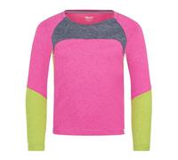 Trollkids Girls Seiland Longsleeve 140, Fresh Berry/Graphite