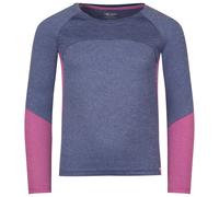 Trollkids - Girl's Seiland Longsleeve - Funktionsshirt, Gr. 128, blau (VioletBlue/MallowPink)