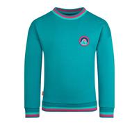 Trollkids Sweatshirt "Senja" in Türkis - 42% | Größe 104 | Kinder Sweatshirts Jacken