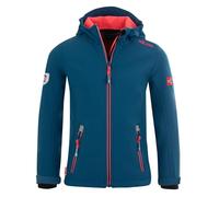 Trollkids - Girl's Trollfjord Jacket - Softshelljacke, Gr. 104, blau (MidnightBlue/Coral)