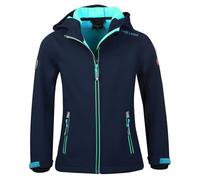 Trollkids Girls Trollfjord Jacket 116, Navy/Aqua
