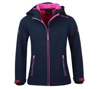 Trollkids - Girl's Trollfjord Jacket - Softshelljacke, Gr. 122, blau (Navy/Magenta)
