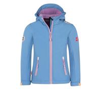Trollkids Girls Trollfjord Jacket 152, Mystic Blue/Rusty red