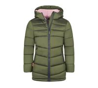 Trollkids - Girl's Trondheim Coat - Mantel, Gr. 104, oliv (DuskyOlive/Navy/PinkDawn)