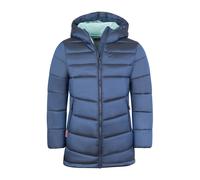 Trollkids - Girl's Trondheim Coat - Mantel, Gr. 128, blau (LotusBlue/Navy/FrostyMint)