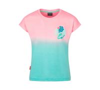 Trollkids - Girl's Yttersand Beach T - T-Shirt, Gr. 116, türkis/rosa (PeonyRose/Aqua)