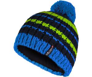 Trollkids Hafjell Bobble Kinder Mützen & Beanies night sky-vivid blue-cool lime Größe 48 Lifestyle Schnell trocknend