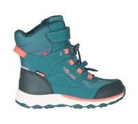 Winterstiefel TROLLKIDS "KIDS HAFJELL WINTER BOOTS XT", Gr. 40, dusty teal, coral pink, midnight petrol, Synthetik, Textil, sportlich, Schuhe, wasserdicht, Klettverschluss, reflektierende Details (129