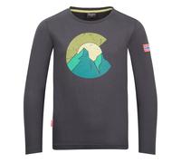 Trollkids Longsleeve "Halsafjord" in Anthrazit - Größe 152 | Kinder Longsleeves