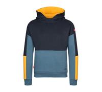 Trollkids - Kid's Rondane Sweater - Hoodie, Gr. 152, blau (Black/SteelBue/Mango)