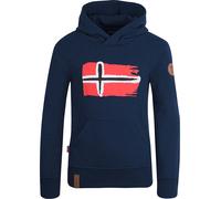 Trollkids Hoodie "Trondheim" in Dunkelblau - 51% | Größe 116 | Kinder Sweatshirts Jacken