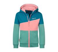 Trollkids - Kid's Alesund Sweater - Hoodie, Gr. 110, türkis (AquaHaze/HarborBlue/PeonyRose)