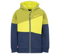 Trollkids - Kid's Alesund Sweater - Hoodie, Gr. 116, blau/gelb (GreenLizard/MysticBlue/Kiwi)