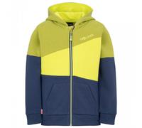 Trollkids - Kid's Alesund Sweater - Hoodie, Gr. 164, blau/gelb (GreenLizard/MysticBlue/Kiwi)