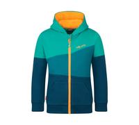 Trollkids - Kid's Alesund Sweater - Hoodie, Gr. 176, blau (MadeiraBlue/LagoonGreen/SeaGreen)