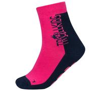 Trollkids gemütliche rutschfeste Kinder Antirutsch-Socken für Zuhause ANTI SLIP SOCKS, Marine/Magenta, Größe 35-38