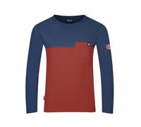Trollkids Kids Bergen Longsleeve 104, red Clay/Mystic Blue