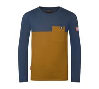 Trollkids - Kid's Bergen Longsleeve - Longsleeve, Gr. 92, blau/braun (Bronze/MysticBlue)