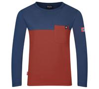 Trollkids - Kid's Bergen Longsleeve - Longsleeve, Gr. 92, blau/rot (RedClay/SummernightBlue)