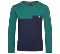 Trollkids - Kid's Bergen Longsleeve - Longsleeve, Gr. 92, türkis/blau (JungleGreen/Navy)