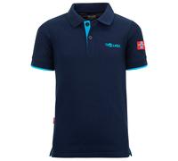 Trollkids - Bergen Polo Shirt Kinder navy light blue blau 128