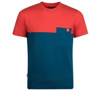 Trollkids - Kid's Bergen T - T-Shirt, Gr. 152, blau/rot (Petrol/SpicyRed)
