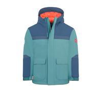 Trollkids - Kid's Finnmark Jacket XT - Winterjacke, Gr. 128, türkis (StormyBlue/MysticBlue/FlameOrange)