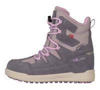 Winterstiefel TROLLKIDS "KIDS FINNMARK WINTER BOOTS", Mädchen, Gr. 38, rosa (silber grau, mauve), Leder, Synthetik, Schuhe Winterstiefel, Snowboots, Winterstiefel, Winterschuhe, wasserdicht (76129759-
