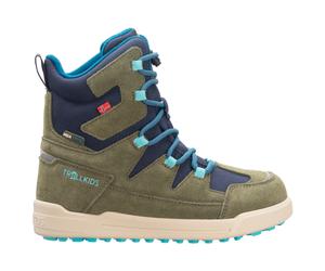 Trollkids - Kid's Finnmark Winter Boots - Winterschuhe, Gr. 36, oliv (PineGreen/MysticBlue)