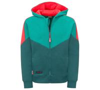 Trollkids - Kid's Flekkefjord Jacket - Sweat- & Trainingsjacke, Gr. 176, türkis (MidnightPetrol/DarkCyan/ChiliRed)