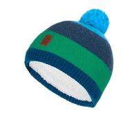 Trollkids - Kid's Gryllefjord Bobble Cap - Mütze, Gr. S-M 48-52cm - 2-5 Years, blau (FreshGreen/MysticBlue)