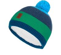 Trollkids - Kid's Gryllefjord Bobble Cap - Mütze, Gr. S-M 48-52cm - 2-5 Years, blau (FreshGreen/MysticBlue)