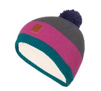 Trollkids - Kid's Gryllefjord Bobble Cap - Mütze, Gr. 52 cm-56 cm 52-56 cm - 6-12 Years, bunt (MidnightPetrol/DarkPink/Anthracite)